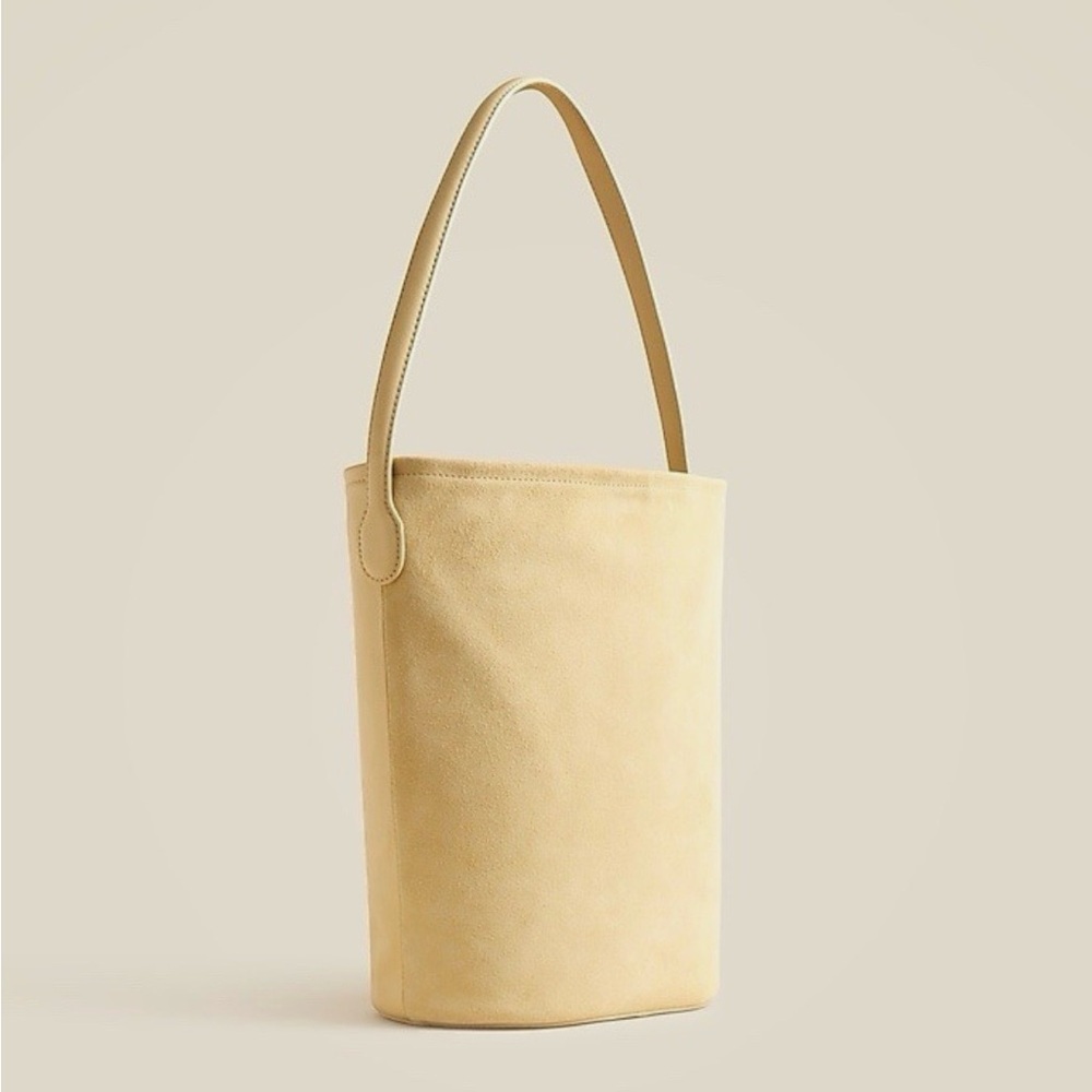 J. Crew Berkeley Bucket Bag in Leather and Suede